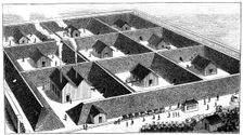 Nitroglycerin processing plant, explosives factory, Val Bormida, near Cengio, Italy, 1888. Artist: Anon