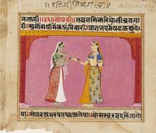 Niyaka, or heroine, and confidante, c1650