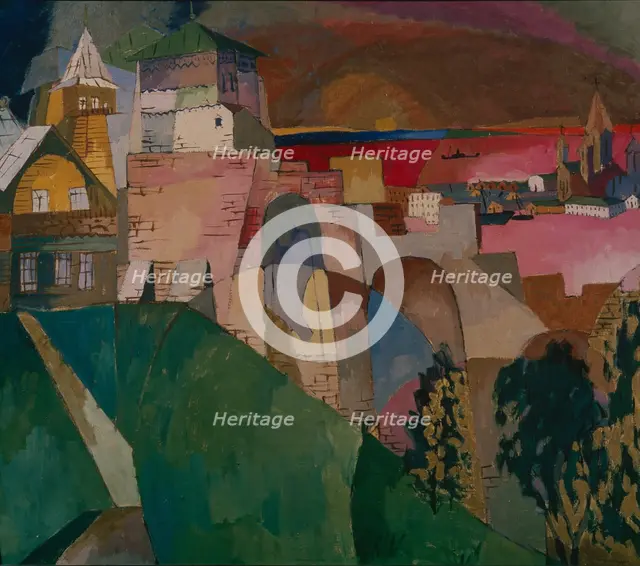 Nizhny Novgorod, 1915. Artist: Lentulov, Aristarkh Vasilyevich (1882-1943)