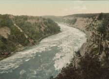 Niagara, Whirlpool Rapids, looking down, c1898. Creator: Unknown