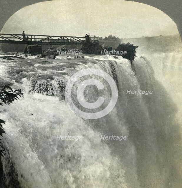 '"Niagara! Wonder of this western world..." Niagara Falls. N.Y., U.S.A.', 1897.  Creator: Unknown.