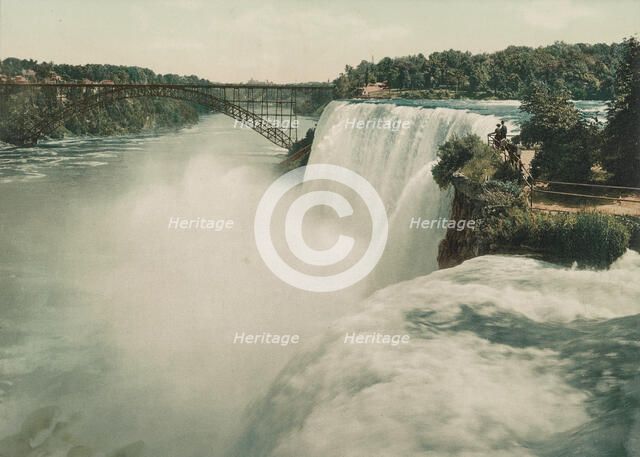 Niagara, American Fall from Goat Island, c1898. Creator: Unknown.