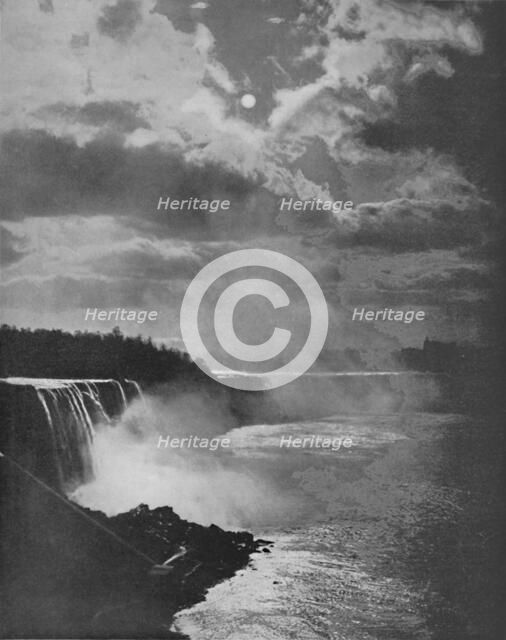 'Niagara By Moonlight', 19th century. Artist: Unknown.