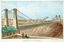 Niagara Cast Iron Bridge New York, USA, c1855-c1860
