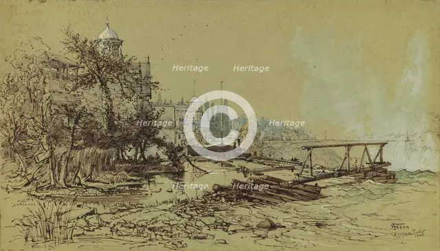 Niagara Falls, 1862. Creator: Harry Fenn.
