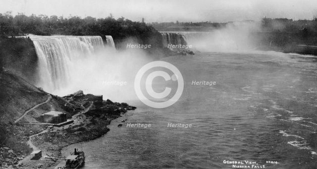 Niagara Falls, USA/Canada, c1930s(?).Artist: Marjorie Bullock