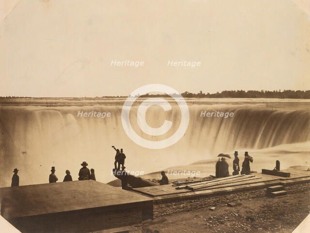 Niagara Falls, ca. 1855. Creator: Possibly by Silas A. Holmes.