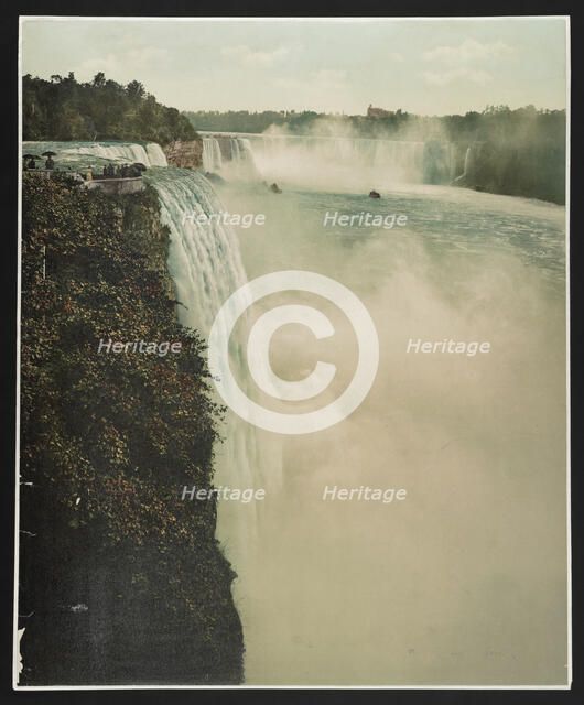 Niagara Falls from Prospect Point, c1900. Creator: William H. Jackson.