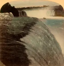 Niagara Falls from Prospect Point, U.S.A. 1894. Creator: Unknown