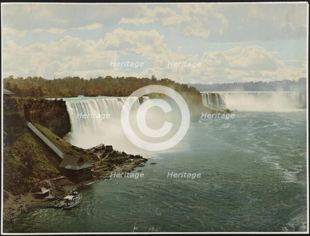 Niagara Falls from Steel Arch Bridge, c1900. Creator: William H. Jackson.