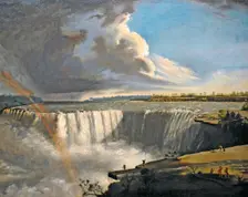 Niagara Falls from Table Rock, 1835. Artist: Morse, Samuel Finley Breese (1791-1872)