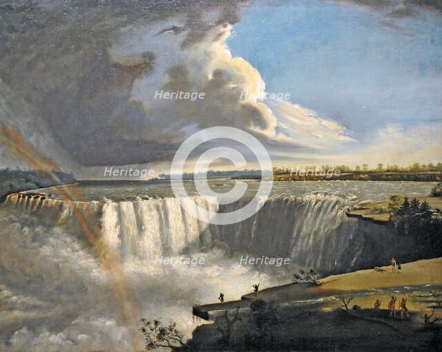 Niagara Falls from Table Rock, 1835. Artist: Morse, Samuel Finley Breese (1791-1872)