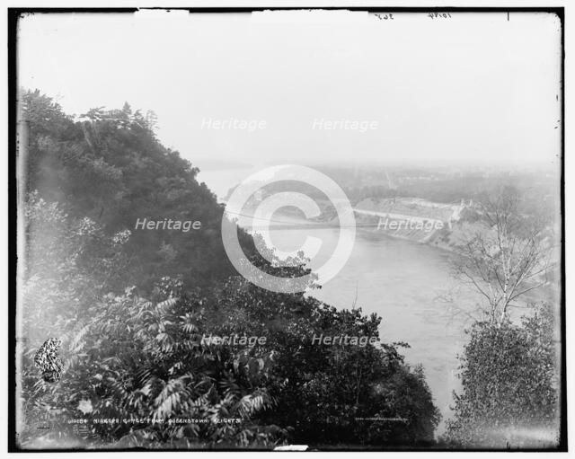 Niagara Gorge from Queenstown [sic] Heights, c1900. Creator: Unknown.