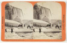Niagara - Ice Mountain and American Fall, late 19th century. Creator: George Barker
