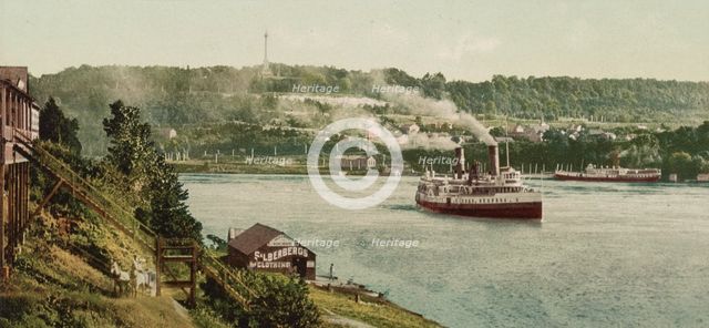 Niagara, Queenstown (i.e., Queenston) Heights from Lewiston, ca 1900. Creator: Unknown.