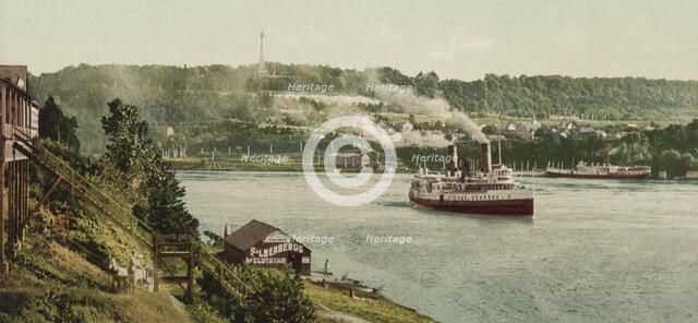 Niagara, Queenstown (i.e., Queenston) Heights from Lewiston, ca 1900. Creator: Unknown.