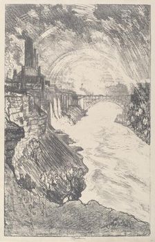 Niagara Rainbows, 1910. Creator: Joseph Pennell