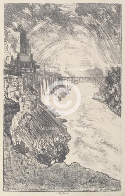 Niagara Rainbows, 1910. Creator: Joseph Pennell.