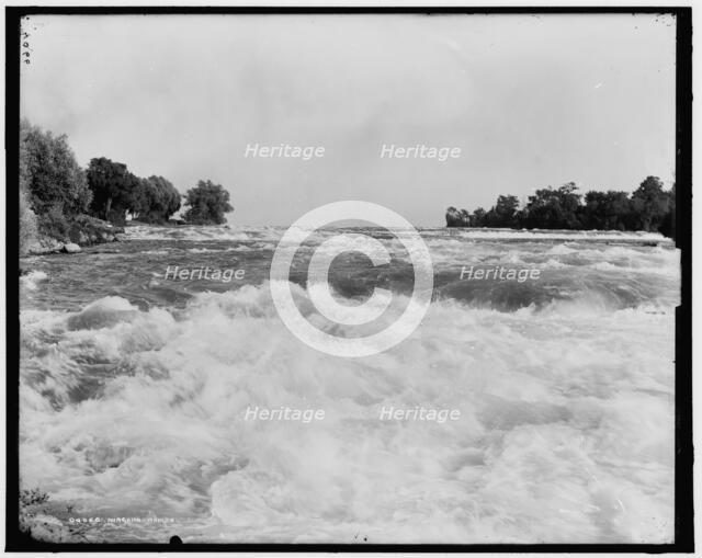 Niagara rapids, between 1890 and 1899. Creator: Unknown.