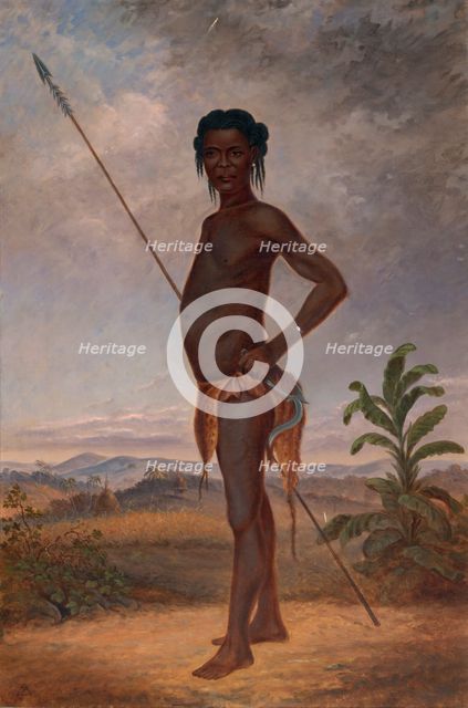 Niam-Niam Man, ca. 1893. Creator: Antonio Zeno Shindler.