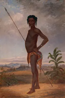 Niam-Niam Man, ca. 1893. Creator: Antonio Zeno Shindler
