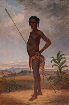Niam-Niam Man, ca. 1893. Creator: Antonio Zeno Shindler