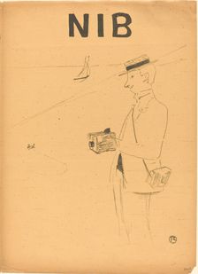 Nib or the Amateur Photographer (Nib ou le photographe-amateur) [right recto], 1895. Creator: Henri de Toulouse-Lautrec