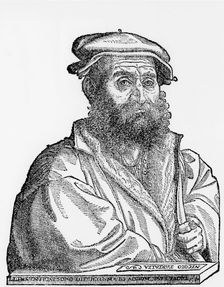 Niccolo Tartaglia, Italian mathematician and mechanician, 1550s. Creator: Unknown