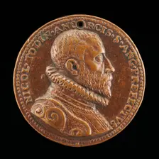 Niccolo Todini of Ancona, Captain of Castel Sant'Angelo, 1585-1591 [obverse], 1585/1590. Creator: Domenico Poggini