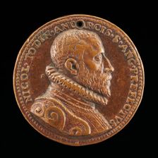 Niccolo Todini of Ancona, Captain of Castel Sant'Angelo, 1585-1591 [obverse], 1585/1590. Creator: Domenico Poggini