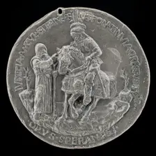 Niccolo da Correggio and a Friar [reverse], c. 1480. Creator: Sperandio Savelli