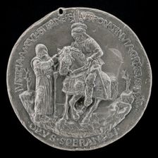 Niccolo da Correggio and a Friar [reverse], c. 1480. Creator: Sperandio Savelli