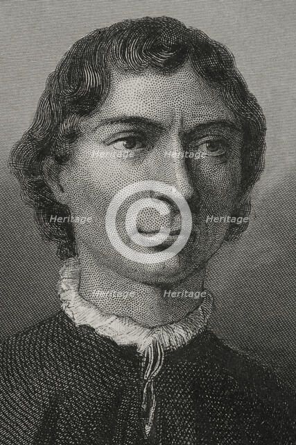 Niccolò Machiavelli  (1469-1527), Italian Renaissance writer and statesman, 1856.  Creator: Unknown.