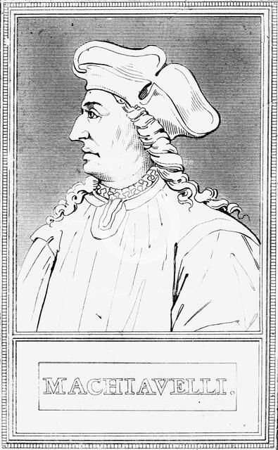 Niccolo Machiavelli, Italian Renaissance political philosopher. Artist: Unknown