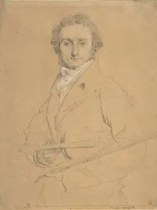 Niccolò Paganini (1784-1840), ca. 1830. Creator: Jean-Auguste-Dominique Ingres