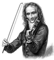 Niccolò Paganini, Italian violinist, violist and composer, 1830s. Artist: Anon