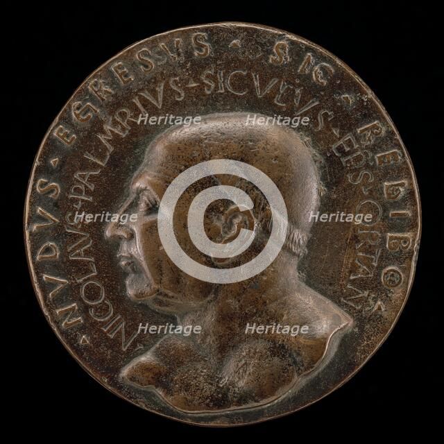 Niccolò Palmieri, 1401-1467, Bishop of Orte 1455-1467 [obverse], 1467. Creator: Andrea Guacialoti.