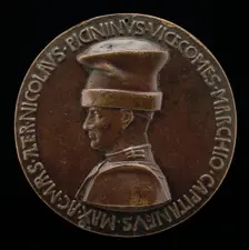 Niccolò Piccinino, 1386-1444, Condottiere [obverse], c. 1441. Creator: Pisanello