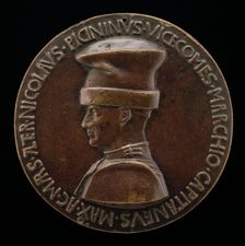 Niccolò Piccinino, 1386-1444, Condottiere [obverse], c. 1441. Creator: Pisanello
