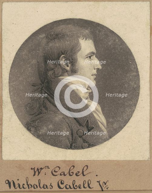 Nicholas Cabell, Jr., 1808. Creator: Charles Balthazar Julien Févret de Saint-Mémin.