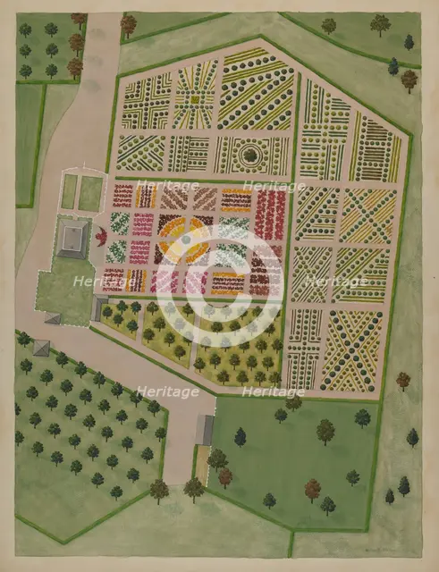 Nicholas Bayard Estate, c. 1936. Creator: Helen Miller.