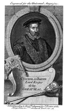 Nicholas Bacon (1509-1579), English statesman, 1750