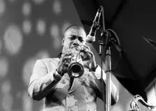 Nicholas Payton, Brecon Jazz Festival, Powys, Wales, August 2001. Artist: Brian O'Connor