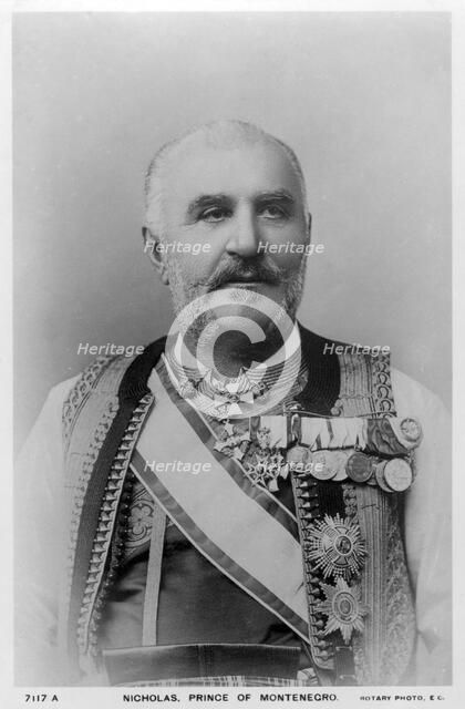 Nicholas, Prince of Montenegro, c1900s(?).Artist: Rotary Photo