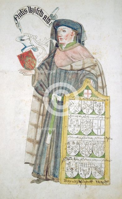 Nicholas Wyfold, Lord Mayor of London 1450-1451, in aldermanic robes, c1450. Artist: Roger Leigh