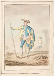 Nicholetto Naples, leaf from A Collection of Dresses by David Allan Mostly from Nature 1776. Creator: David Allan