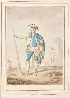 Nicholetto Naples, leaf from A Collection of Dresses by David Allan Mostly from Nature 1776. Creator: David Allan