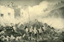Nicholson Leading the Attack Through Delhi Streets 1857, (1901). Creator: George Francklin Atkinson