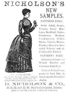 Nicholson's New Samples, 1883. Creator: Unknown