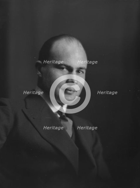 Nichols, J. Brooks, Mr., portrait photograph, 1916 or 1917. Creator: Arnold Genthe.